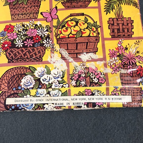 Vintage 1977 Cotton Linen Tea Towel Calendar Kitchen towel Harvest - Picture 4 of 12